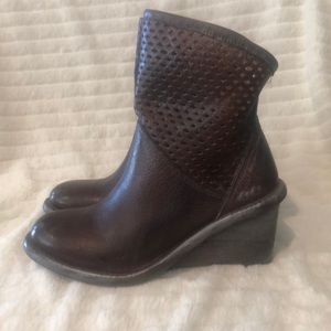 Bed Stu Duchess Leather Wedge Booties
